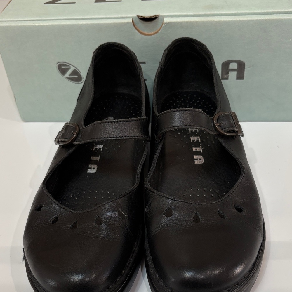 Black Mary Jane Flats for Women